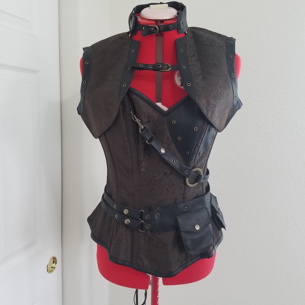 NWT Vintage inspired Corset with accesories